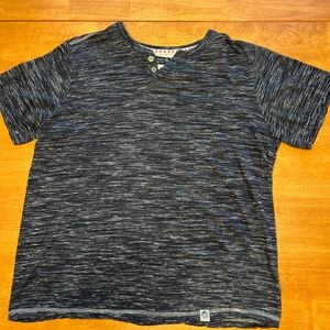 FREE PLANET, MEN'S XL, SHORT SLEEVE, BLACK-WHITE  W RED/WHITE TRIM, BU…